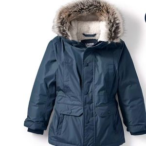Lands End NWT down jacket kids size M (10-12)